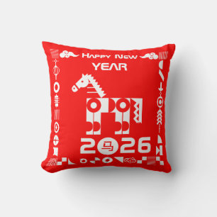 Happy New Year 2026 Cushion