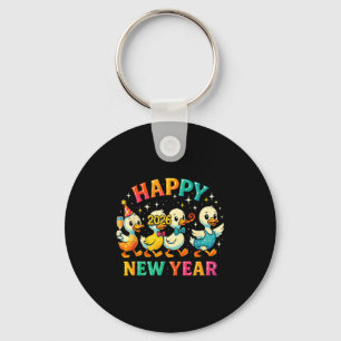 Happy New Year 2026 Cute Duck Party Gift  Key Ring