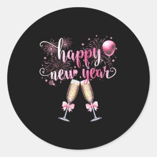 Happy New Year 2026, Cute Funny Gift Men, Women  Classic Round Sticker