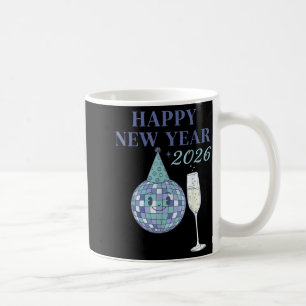 Happy New Year 2026 Disco Ball Celebration  Coffee Mug