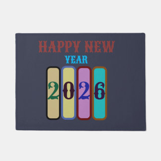 happy new year 2026 doormat