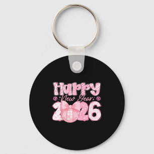 Happy New Year 2026 Eve Party Family Matching Men Key Ring