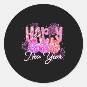 Happy New Year 2026 Family Celebration New Years E Classic Round Sticker