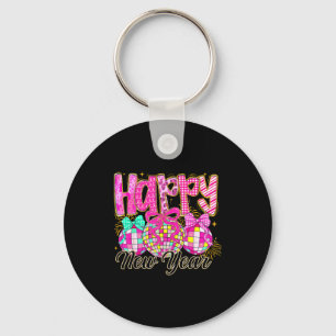 Happy New Year 2026 Family Celebration New Years E Key Ring