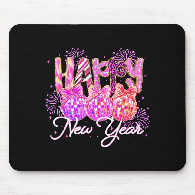 Happy New Year 2026 Family Celebration New Years E Mouse Mat (Front)