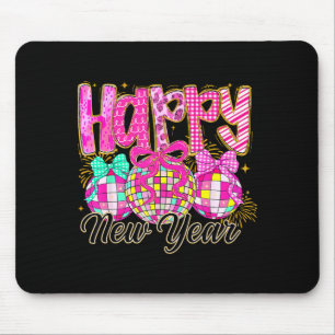Happy New Year 2026 Family Celebration New Years E Mouse Mat