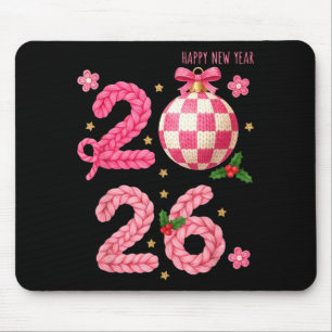 Happy New Year 2026 Family Matching Crochet Men Wo Mouse Mat