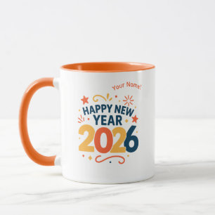 Happy New Year 2026 Festive Celebration Combo Mug