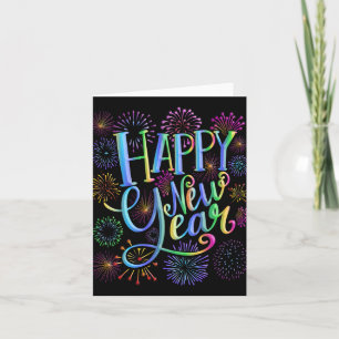 Happy New Year 2026 Fireworks  Card