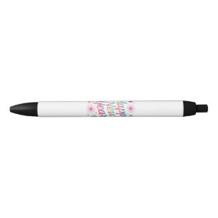 Happy New Year 2026 Fireworks Essential Black Ink Pen