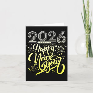 Happy New Year 2026 Fireworks Loading New Years Ev Card