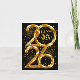 Happy New Year 2026 Fireworks New Year Eve's Nye P Card