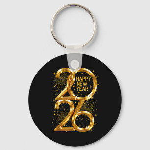 Happy New Year 2026 Fireworks New Year Eve's Nye P Key Ring