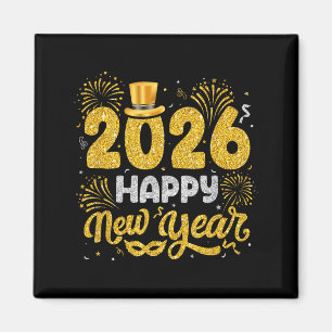 Happy New Year 2026 Fireworks New Years Eve Men Wo Magnet