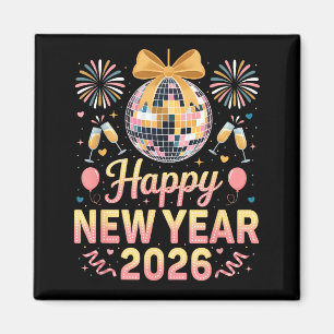 Happy New Year 2026 Fireworks New Year's Eve Party Magnet