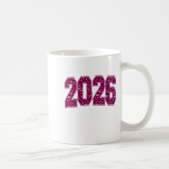 Happy New Year 2026 Fireworks Party Eve Family Xma Coffee Mug (Right)