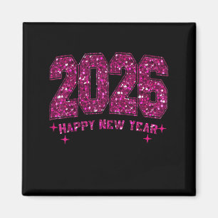 Happy New Year 2026 Fireworks Party Eve Family Xma Magnet