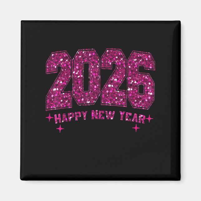 Happy New Year 2026 Fireworks Party Eve Family Xma Magnet (Front)