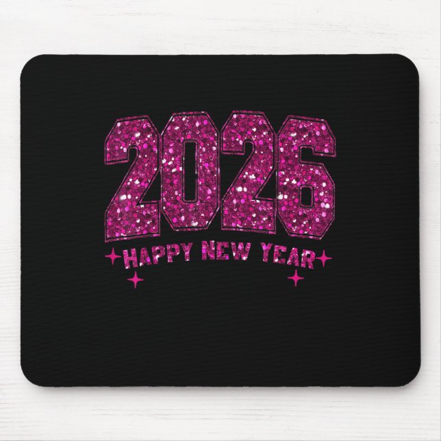 Happy New Year 2026 Fireworks Party Eve Family Xma Mouse Mat (Front)