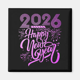 Happy New Year 2026 Fireworks Party Premium  Magnet