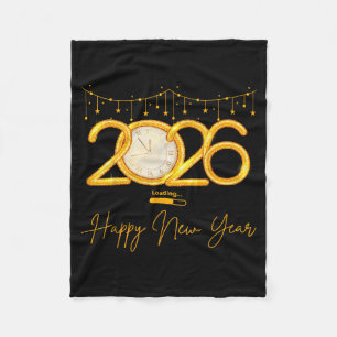 Happy New Year 2026  Fleece Blanket