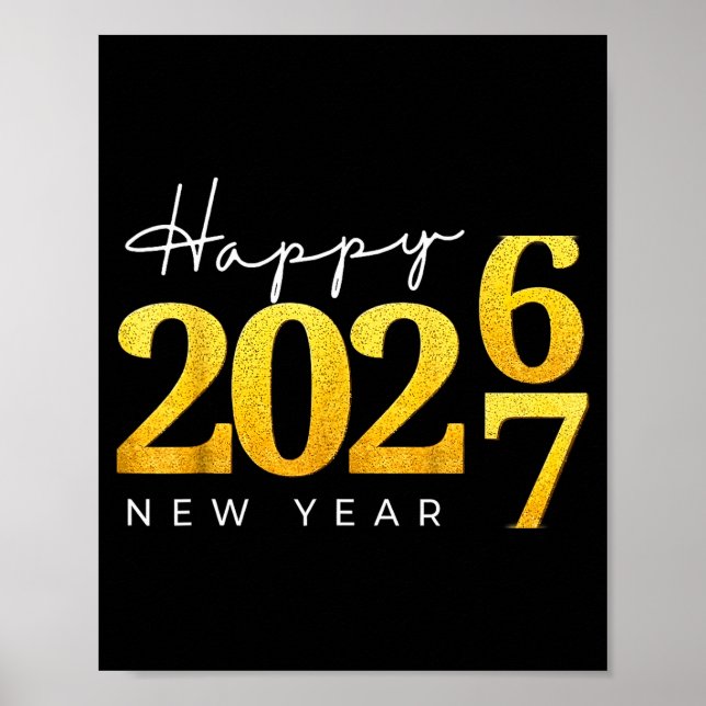Happy New Year 2026 Funny 67 New Year Countdown Si Poster (Front)