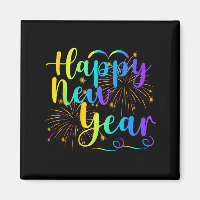 Happy New Year 2026 Funny Family Friend New Year E Magnet (Front)