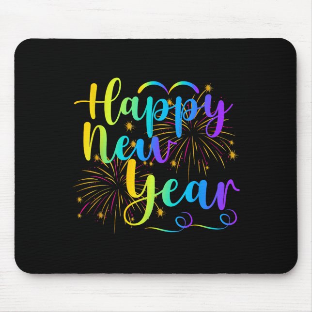 Happy New Year 2026 Funny Family Friend New Year E Mouse Mat (Front)