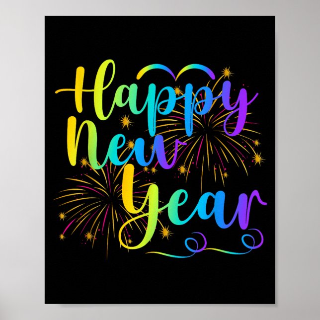 Happy New Year 2026 Funny Family Friend New Year E Poster (Front)