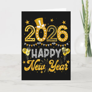 Happy New Year 2026 Funny New Years Eve Party Men Card