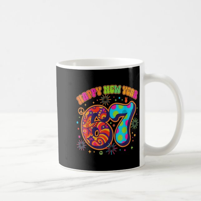 Happy New Year 2026 Gen Alpha 67 Meme Brain Rot Vi Coffee Mug (Right)