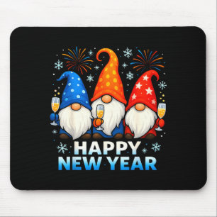 Happy New Year 2026 Gnomes Matching Family New Yea Mouse Mat