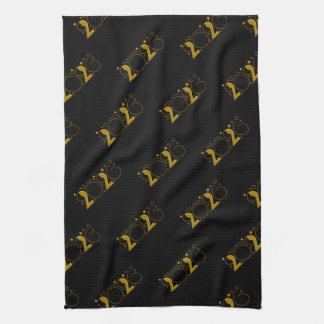 Happy New Year 2026 gold Tea Towel