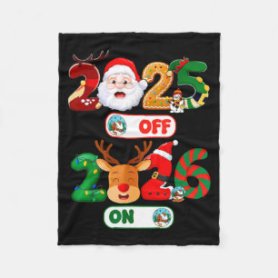 Happy New Year 2026 Goodbye 2025 Hello 2026 Christ Fleece Blanket