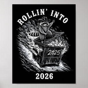 Happy New Year 2026 Goodbye 2025 Hello 2026 Family Poster