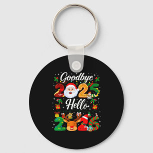 Happy New Year 2026 Goodbye 2025 Hello 2026 Key Ring