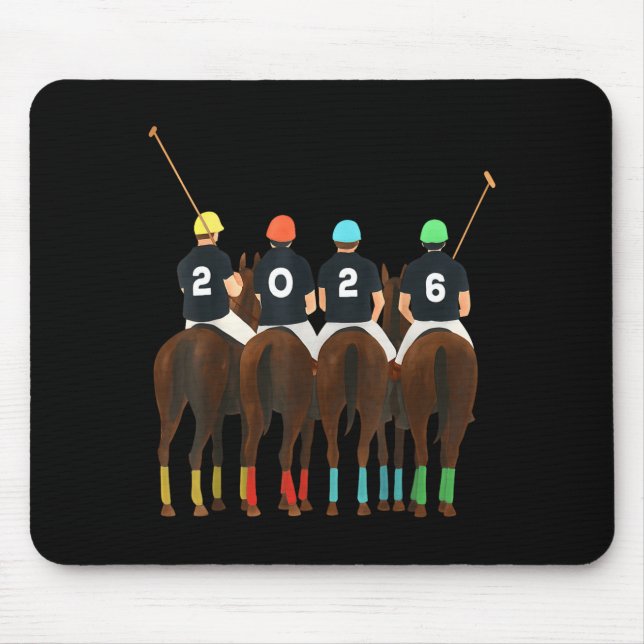 Happy New Year 2026 Horse Lo Team Funny Srt Lovers Mouse Mat (Front)