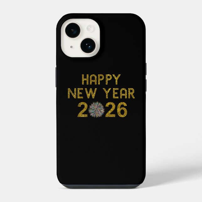Happy New Year 2026 iPhone Case (Back)
