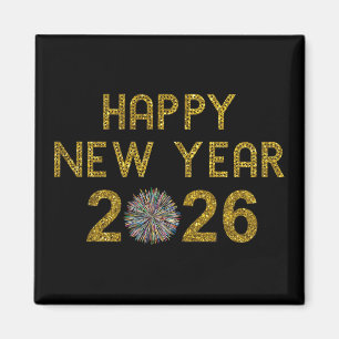 Happy New Year 2026 Magnet
