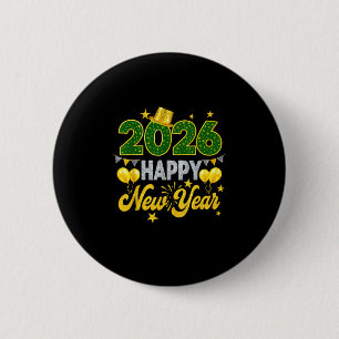 Happy New Year 2026 Matching Family 6 Cm Round Badge
