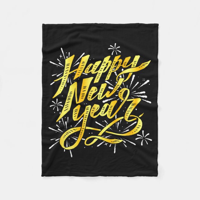 Happy New Year 2026 Men Women Kids New Year Eve Pa Fleece Blanket (Front)