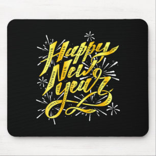 Happy New Year 2026 Men Women Kids New Year Eve Pa Mouse Mat