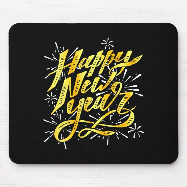 Happy New Year 2026 Men Women Kids New Year Eve Pa Mouse Mat (Front)