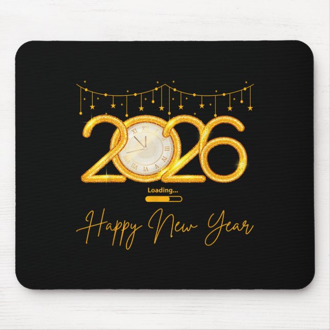 Happy New Year 2026  Mouse Mat (Front)