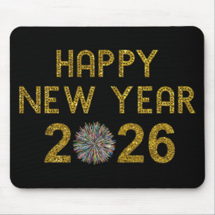 Happy New Year 2026 Mouse Mat