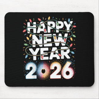 Happy New Year 2026 Mouse Mat