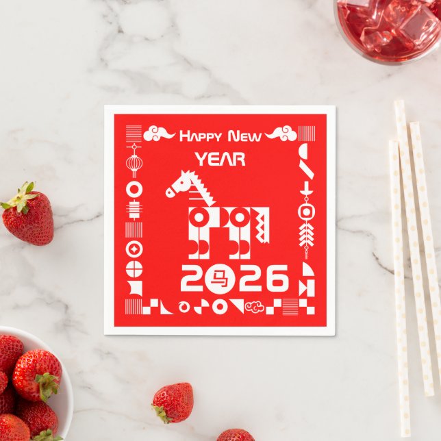 Happy New Year 2026 Napkin (Insitu)
