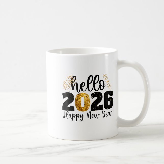 Happy New Year 2026 New Year Party Friends Family  Coffee Mug (Right)