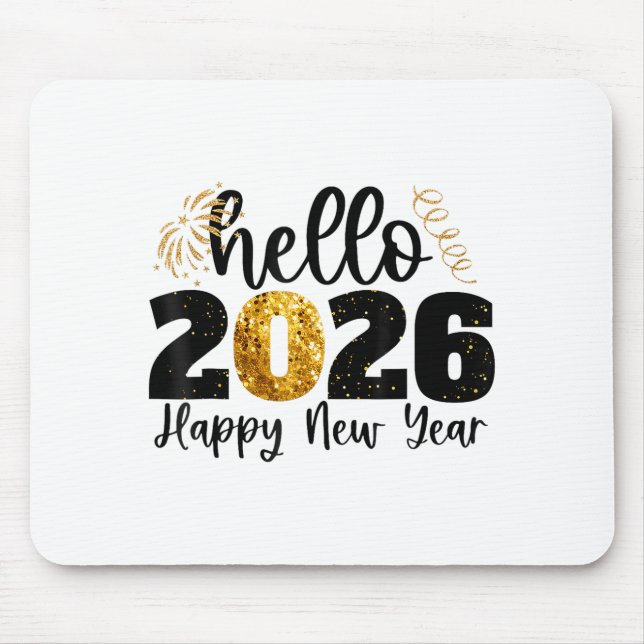 Happy New Year 2026 New Year Party Friends Family  Mouse Mat (Front)