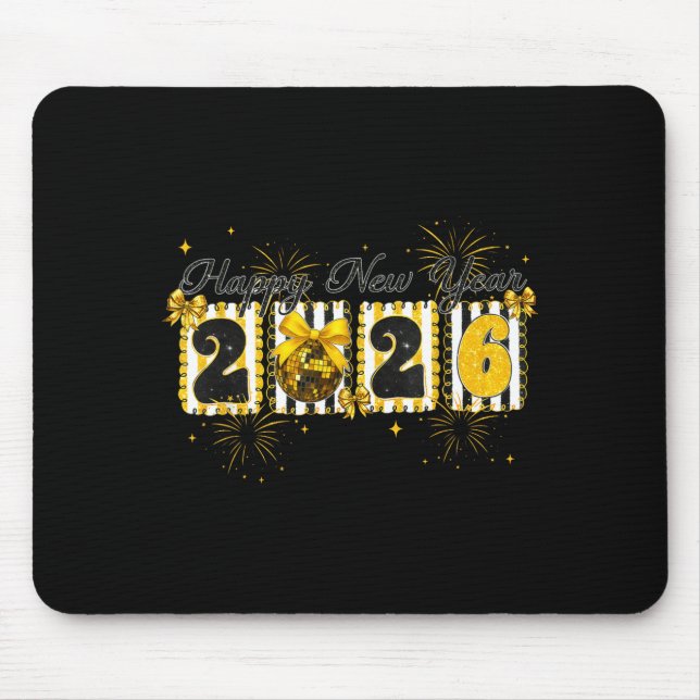 Happy New Year 2026 New Year Party Friends Family  Mouse Mat (Front)